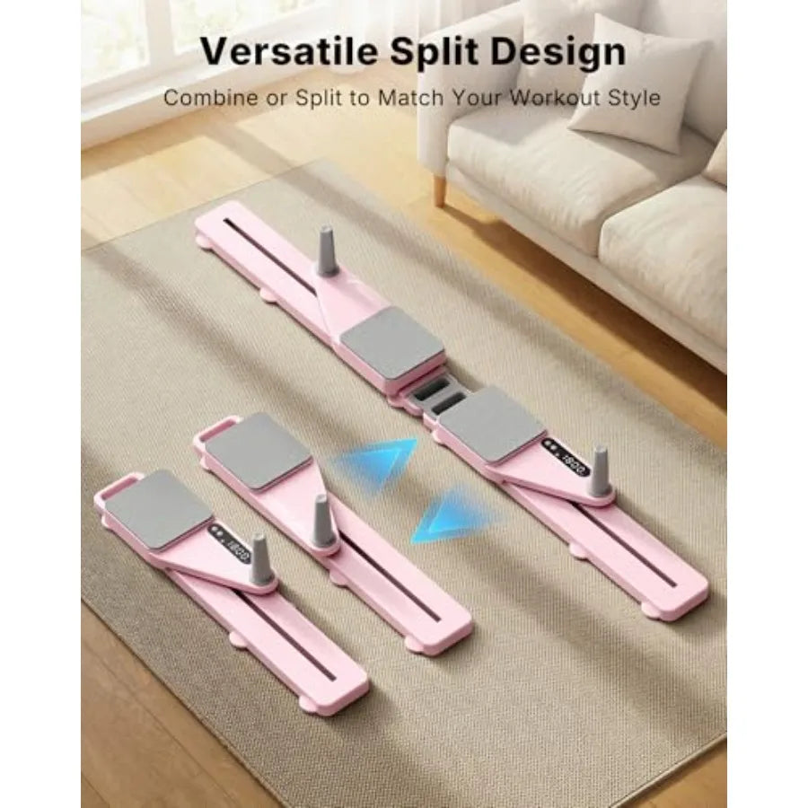 Pilates Board Multifunctional Abdominal Plate Detachable Ab Trainer Machine with Anti-Slip and Quiet Design Portable Pilates Re