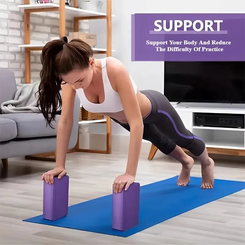 Dance Yoga Blocks Gym Foam Brick Pilates Training Exercise Fitness Bolster Pillow Cushion Stretching Body Shaping Building Cubes