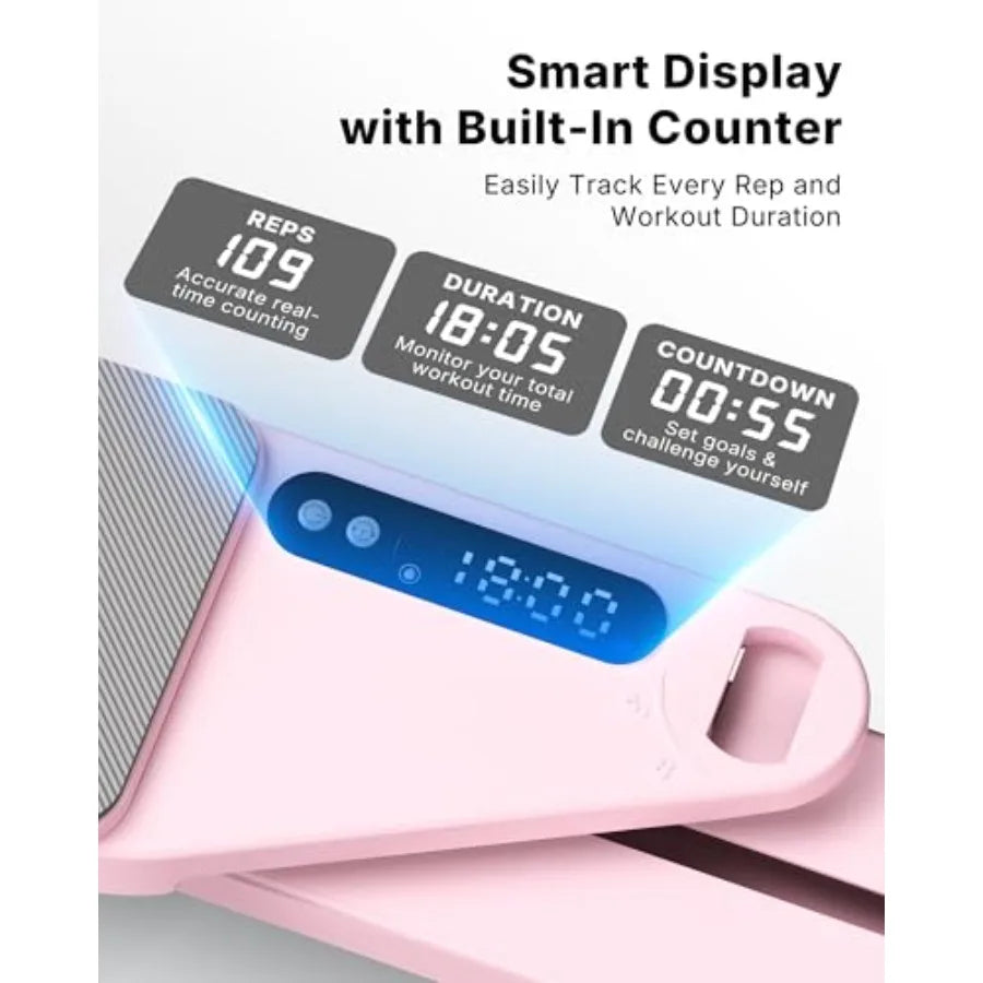 Pilates Board Multifunctional Abdominal Plate Detachable Ab Trainer Machine with Anti-Slip and Quiet Design Portable Pilates Re