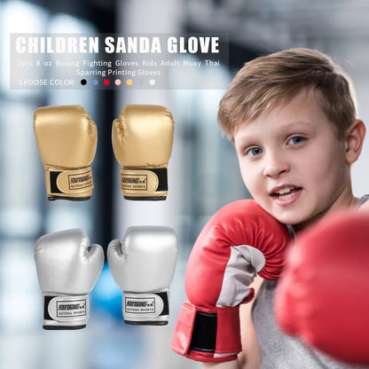 Kids Boxing Gloves Children Fighting Gloves Professional Boxing Training Gloves Kid Sandbag Training MMA Sports Protection Mitts