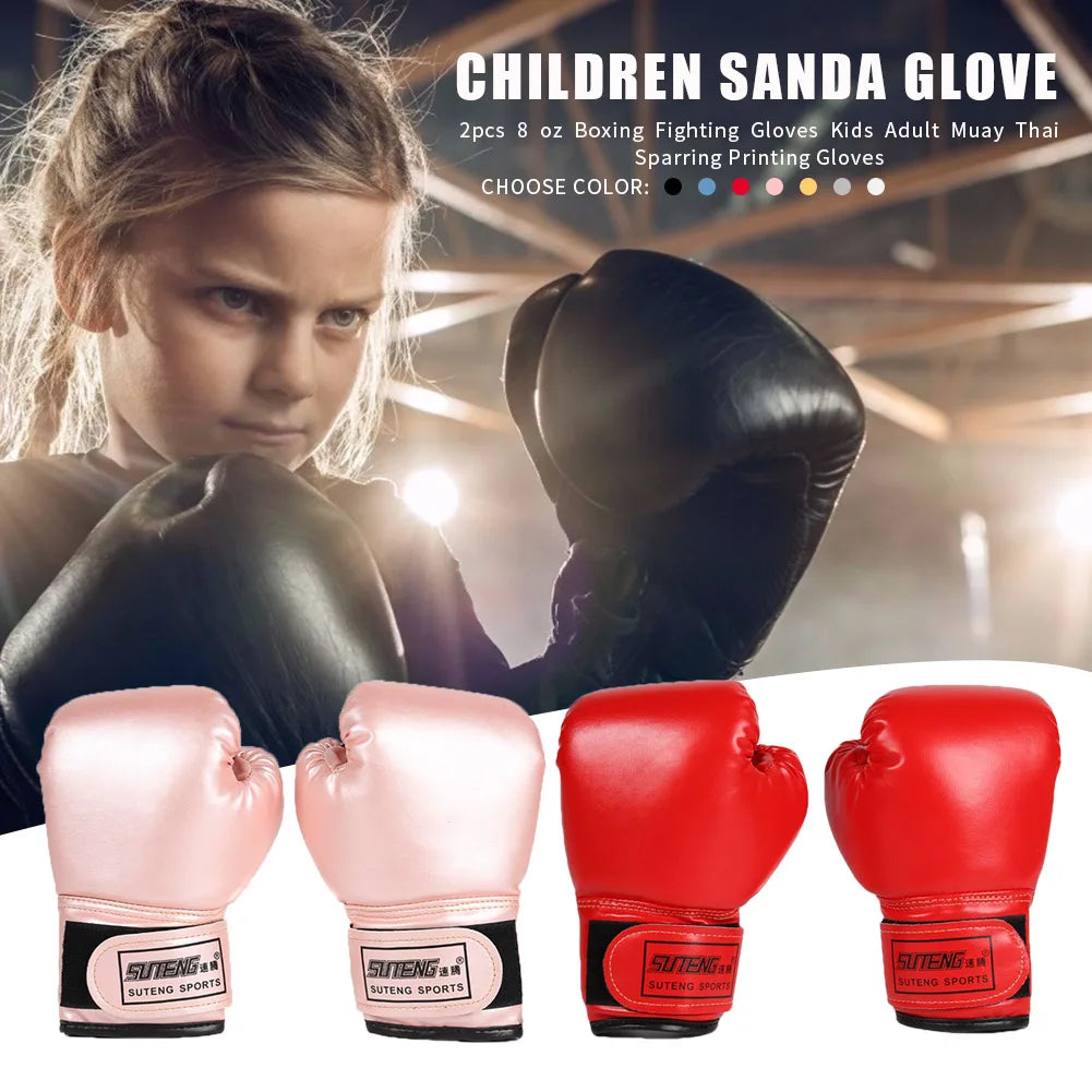 Kids Boxing Gloves Children Fighting Gloves Professional Boxing Training Gloves Kid Sandbag Training MMA Sports Protection Mitts