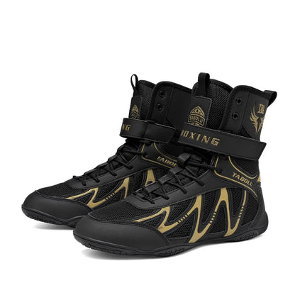 Boxing Shoes Men Fighting Training Professional Breathable Fighting Boxing Wrestling Squats Competition SneakersWrestling Shoes