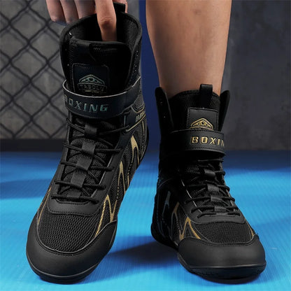 Boxing Shoes Men Fighting Training Professional Breathable Fighting Boxing Wrestling Squats Competition SneakersWrestling Shoes