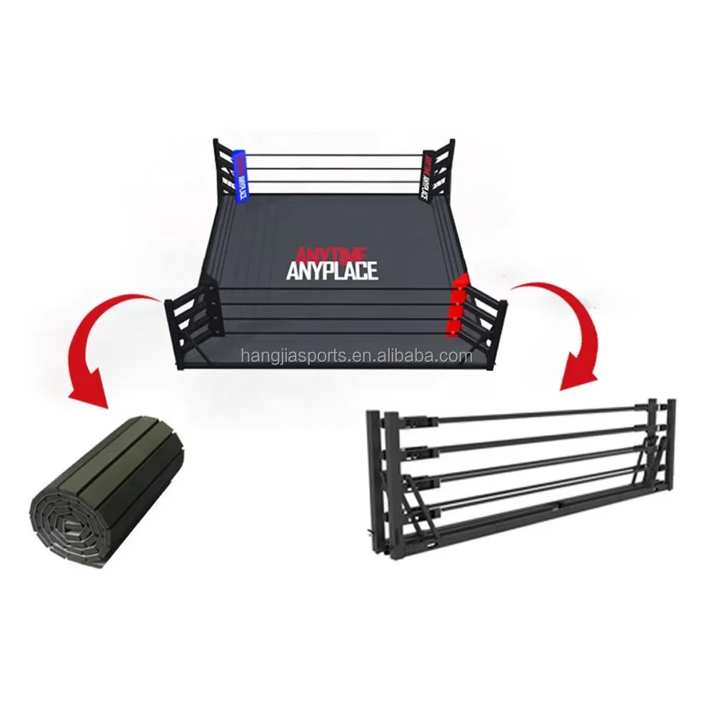 Hot Sale Foldable Boxing Ring Quick Assembly Foldable Boxing Ring 5x5M Foldable Boxing Ring for Training