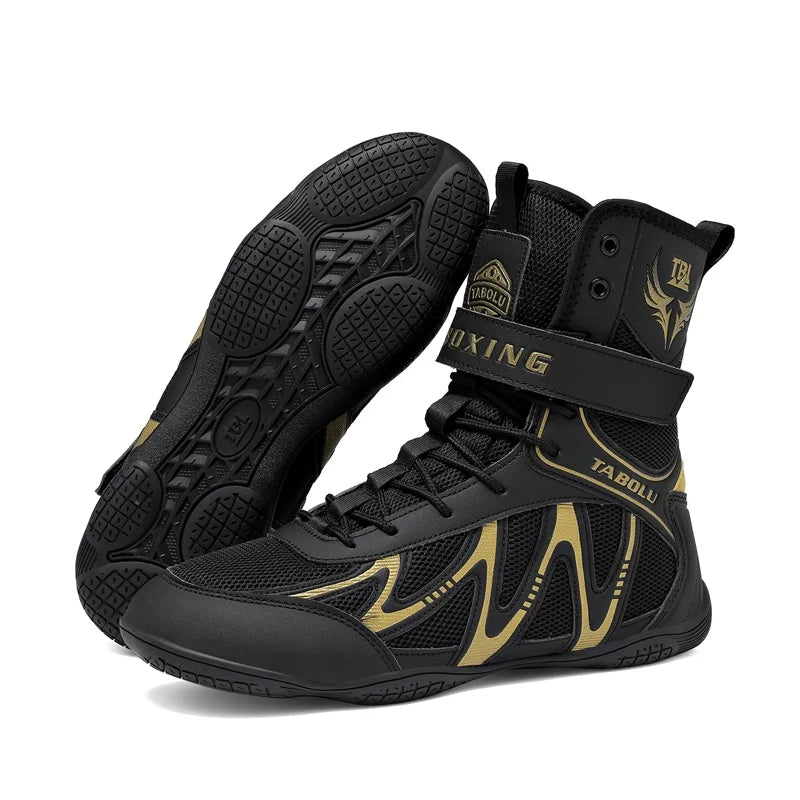 Boxing Shoes Men Fighting Training Professional Breathable Fighting Boxing Wrestling Squats Competition SneakersWrestling Shoes
