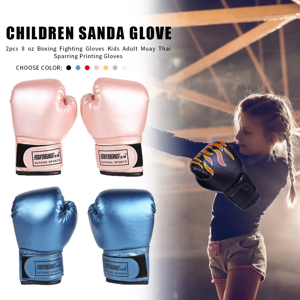 Kids Boxing Gloves Children Fighting Gloves Professional Boxing Training Gloves Kid Sandbag Training MMA Sports Protection Mitts