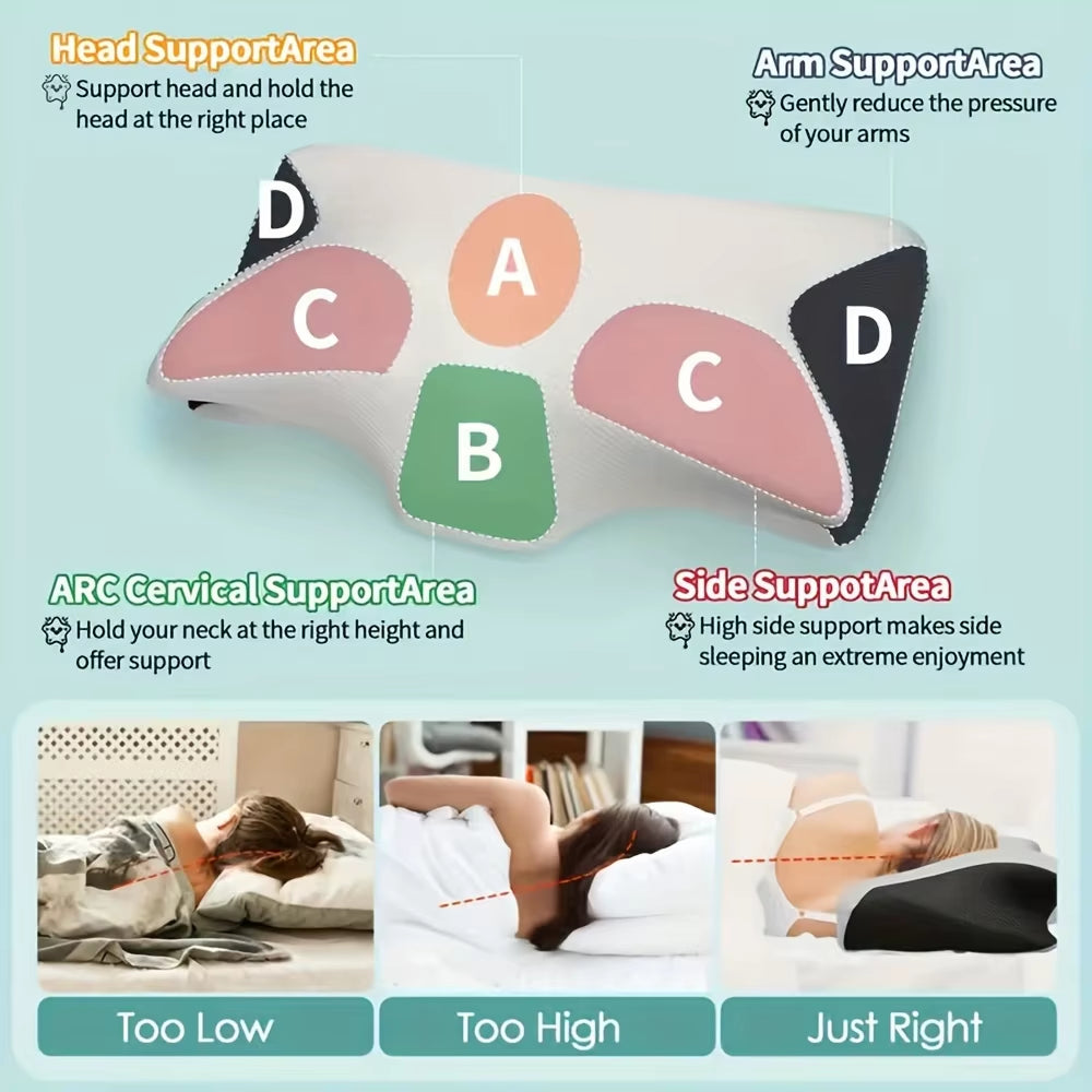 CloudCradle™ Ergonomic Snack Pillow – Sleep Sweet, Dream Deep