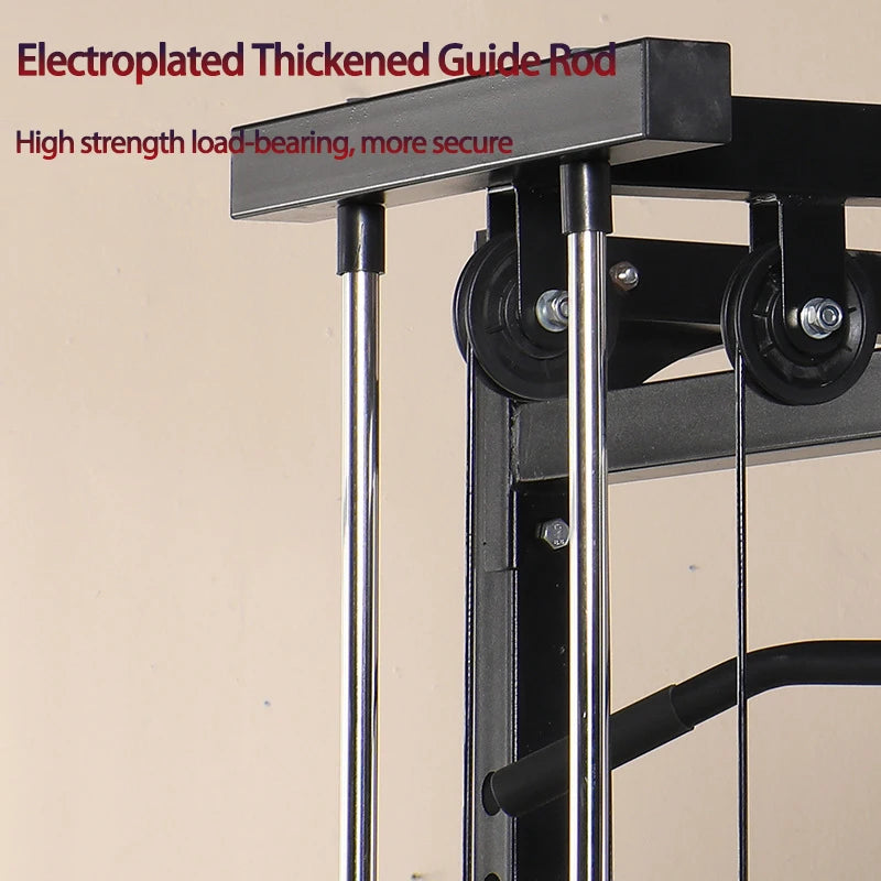 Comercial Power Cage Squat Rack Multi-Grip Pull-Up Bar, Adjustable Safety Bars, Strength Training for Home Gym 1