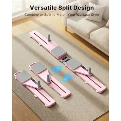 Pilates Board Multifunctional Abdominal Plate Detachable Ab Trainer Machine with Anti-Slip and Quiet Design Portable Pilates Re
